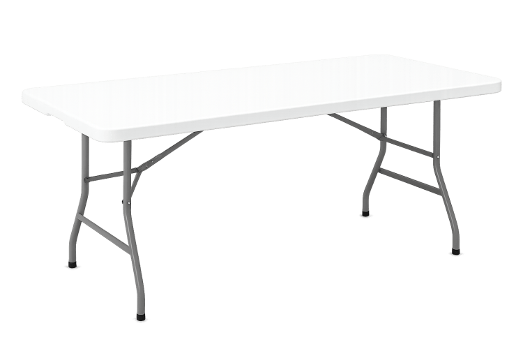 6' White tables