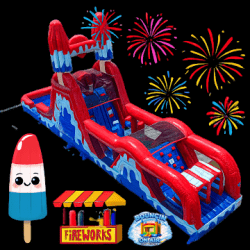 Bomb Pop Obstacle Course