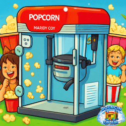 Popcorn Machine Red
